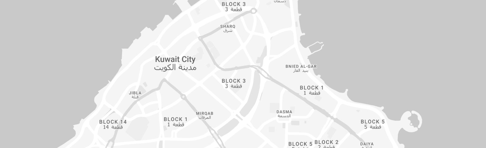Map showing ACM campus location in Egaila, Kuwait